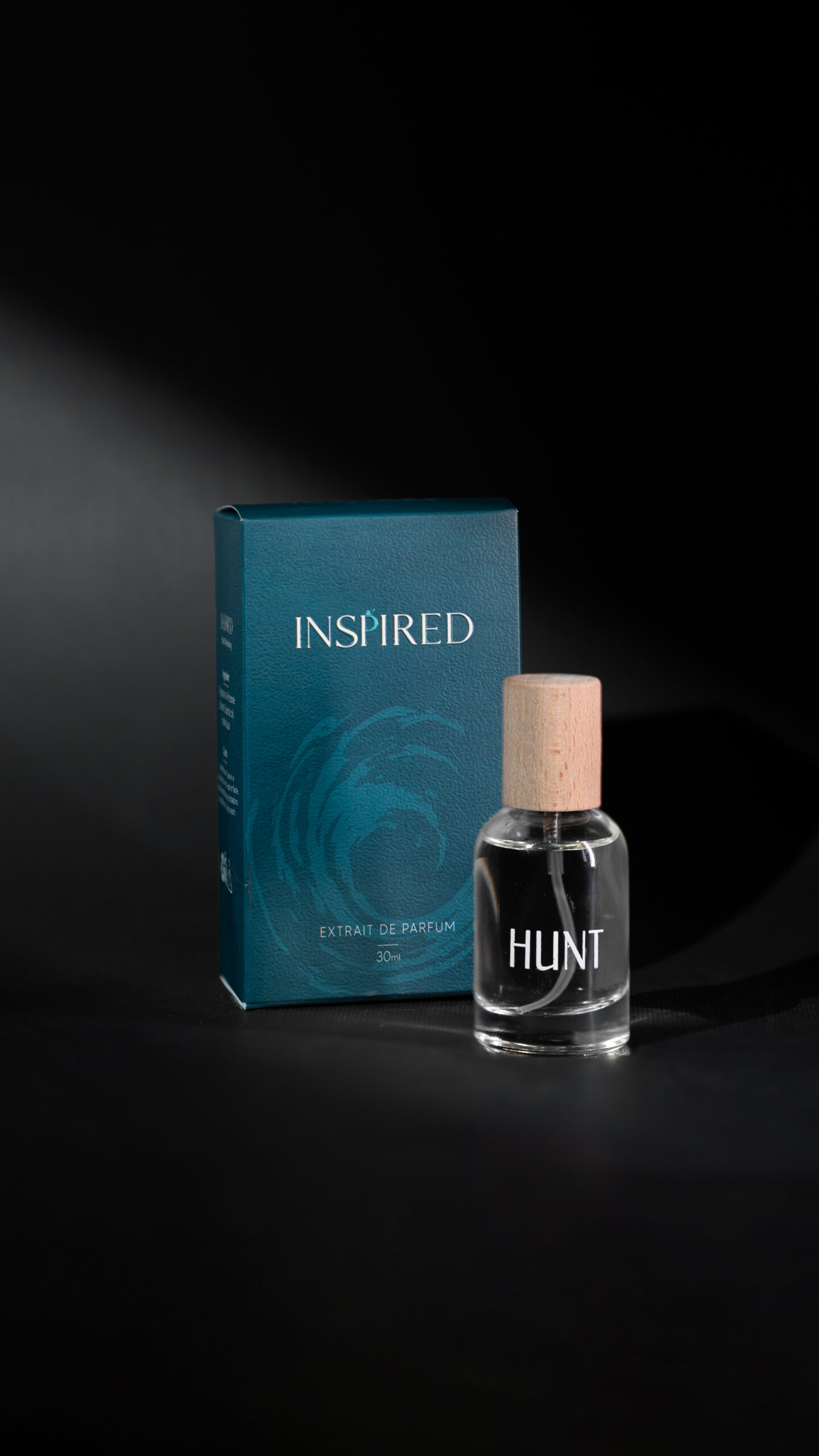 Luxury Inspired Hunt Men perfume, bold aroma inspired by Azzaro The Most Wanted, elegant packaging.