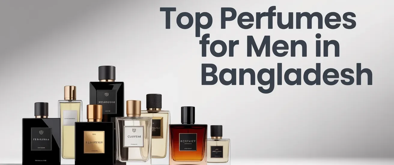 Elegant display of premium men’s perfume bottles with sleek packaging and modern masculine style.