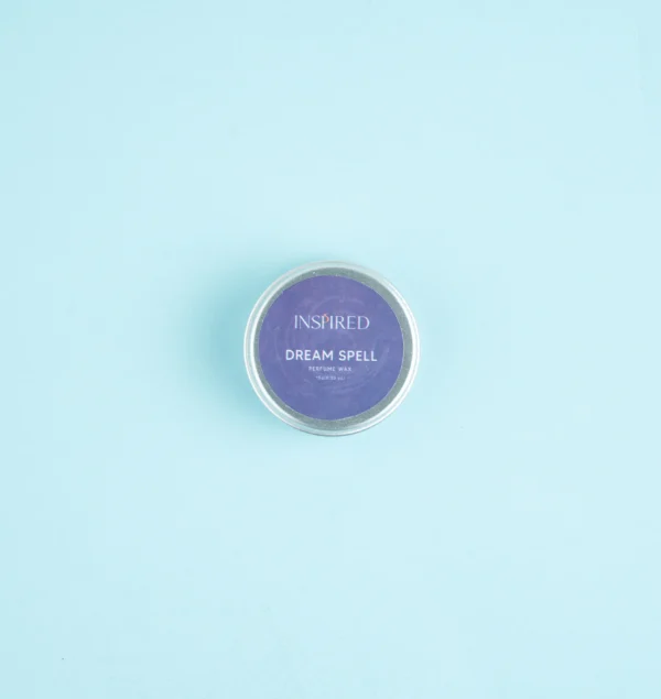 Solid Perfume Dream Spell tin inspired by Midnight Fantasy, showcasing sweet fruity notes.